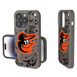 Keyscaper - MLB - Baltimore Orioles Paisley iPhone Soft Touch Case - 14 - Gray