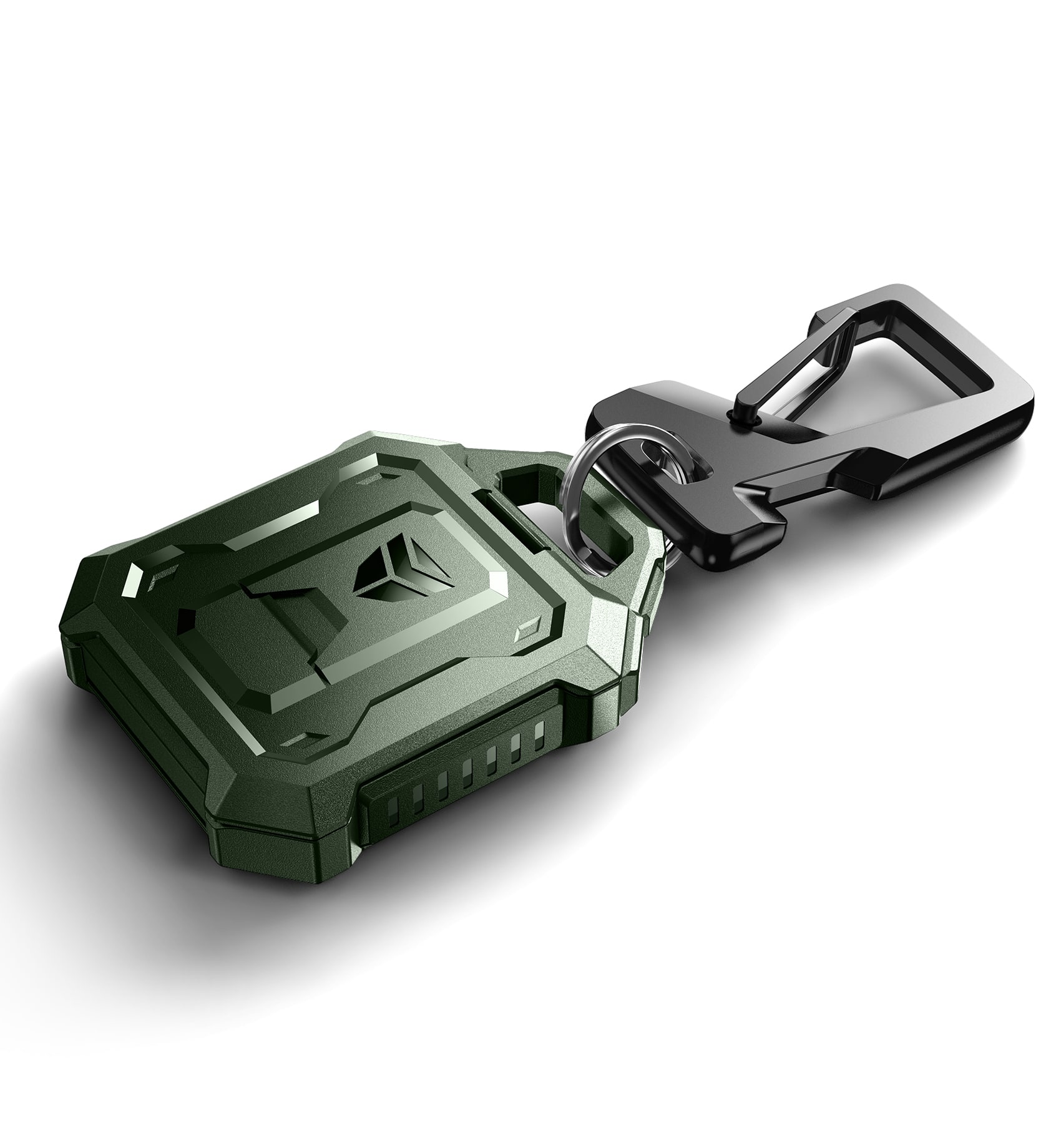 Dexnor - Full-body Shockproof Case for AirTag, Anti-lost Protective Cover Keychain with Key Ring & Carabiner - Army Green price history on PriceWatchPro