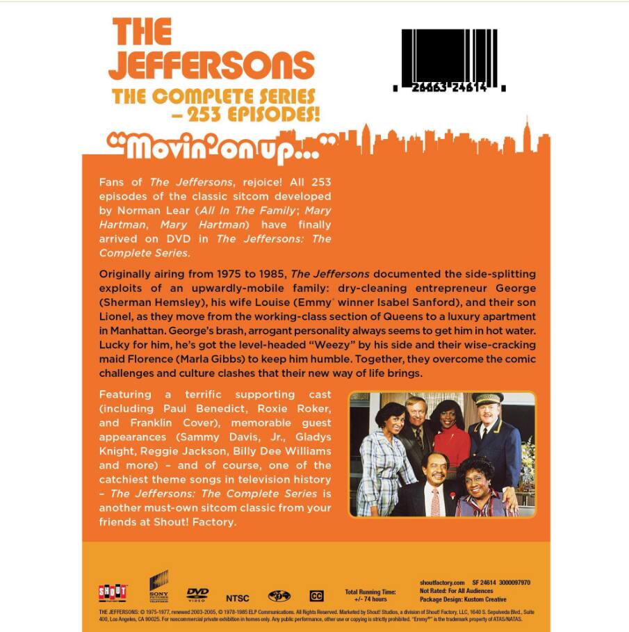 Left. The Jeffersons: The Complete Series (DVD) Comedy.