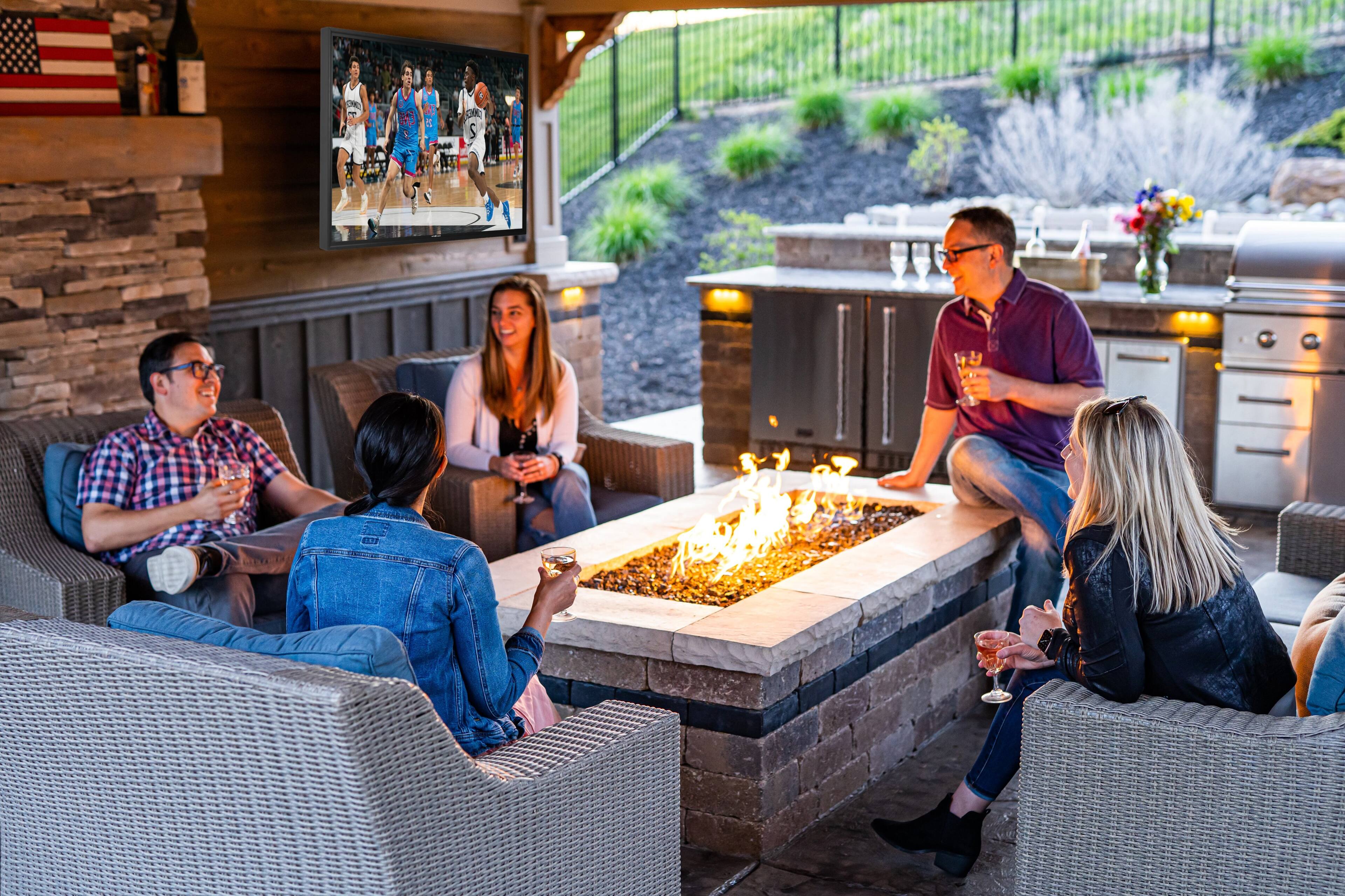 Alt View 6. Apollo Enclosures - Apollo 65" Deluxe Outdoor TV Enclosure for 60" to 65" TVs, Quality Aluminum Construction, UL/CSA certified for safety - Black.