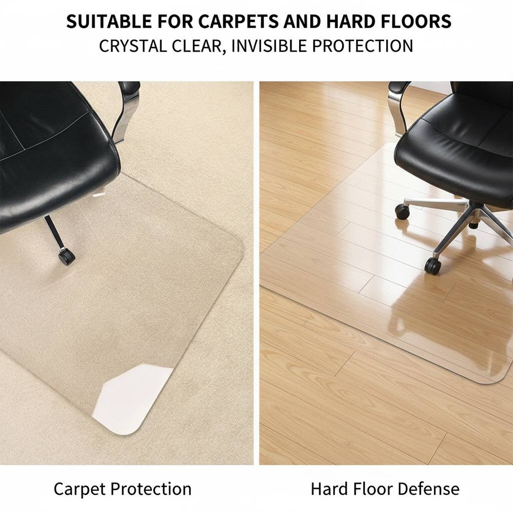 SUITABLE FOR CARPETS AND HARD FLOORS  
CRYSTAL CLEAR, INVISIBLE PROTECTION  

Carpet Protection  
Hard Floor Defense