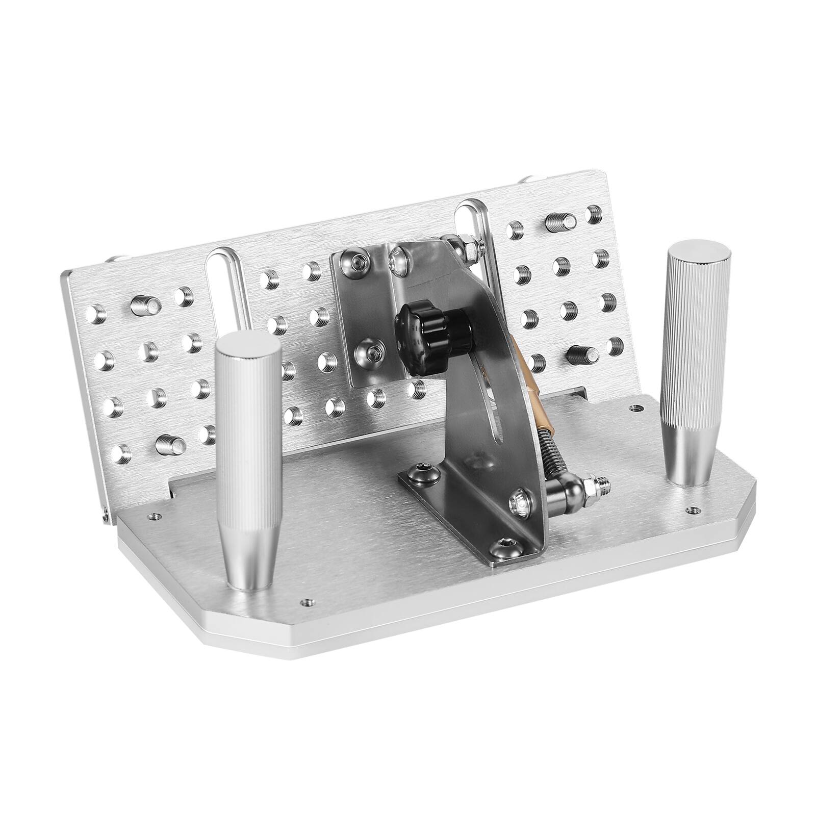 Alt View 5. VEVOR - Belt Grinder Knife Jig, 85° - 115° Belt Sander Knife Sharpening Jig with Dual Handles, 7.68" Long Sharpener Locator - Silver.