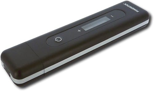 Angle Standard. Ecosol - Powerstick Portable USB Charger - Black.