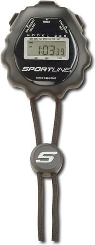 Front Standard. Sportline - All-Purpose Sport Timer - Black.