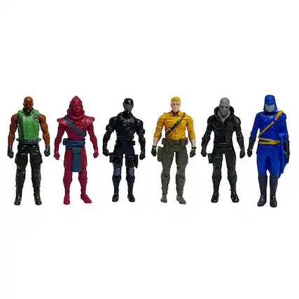 Front. Hasbro - GI Joe 2.5 Inch Vinyl Figure Set of 6.