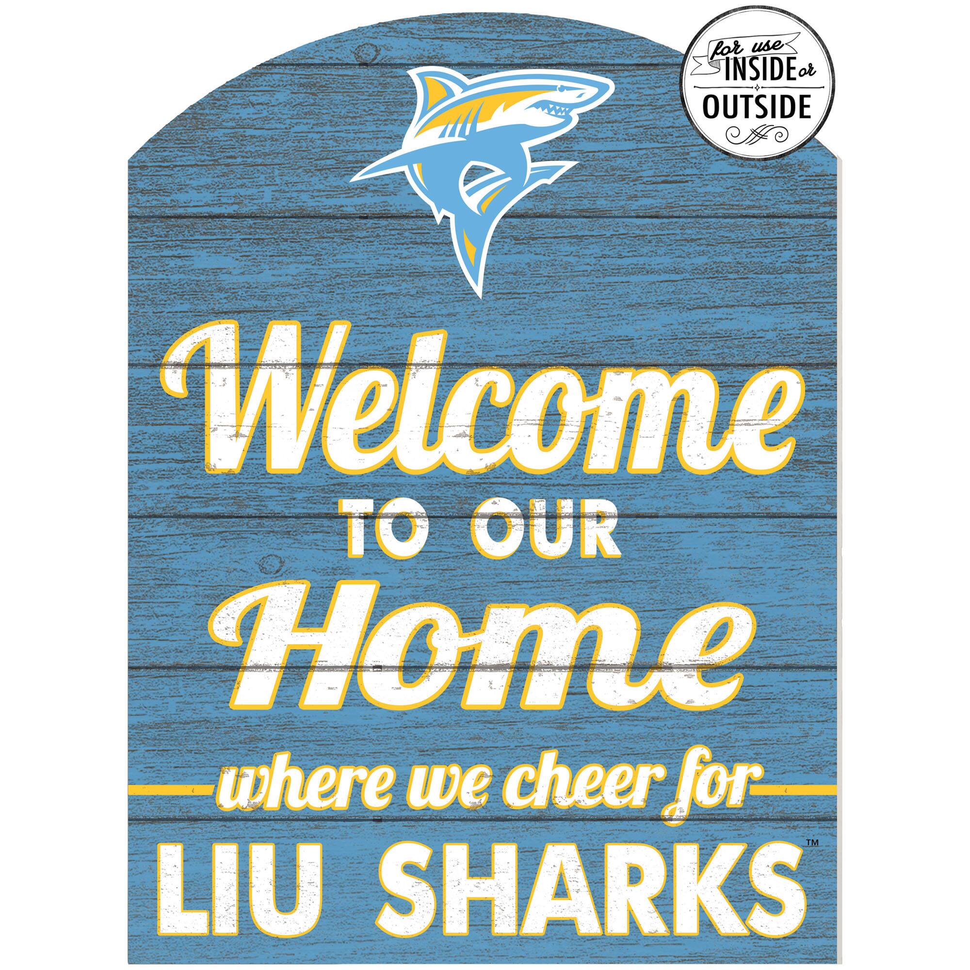 LIU Sharks 16'' x 22'' Indoor/Outdoor Marquee Sign