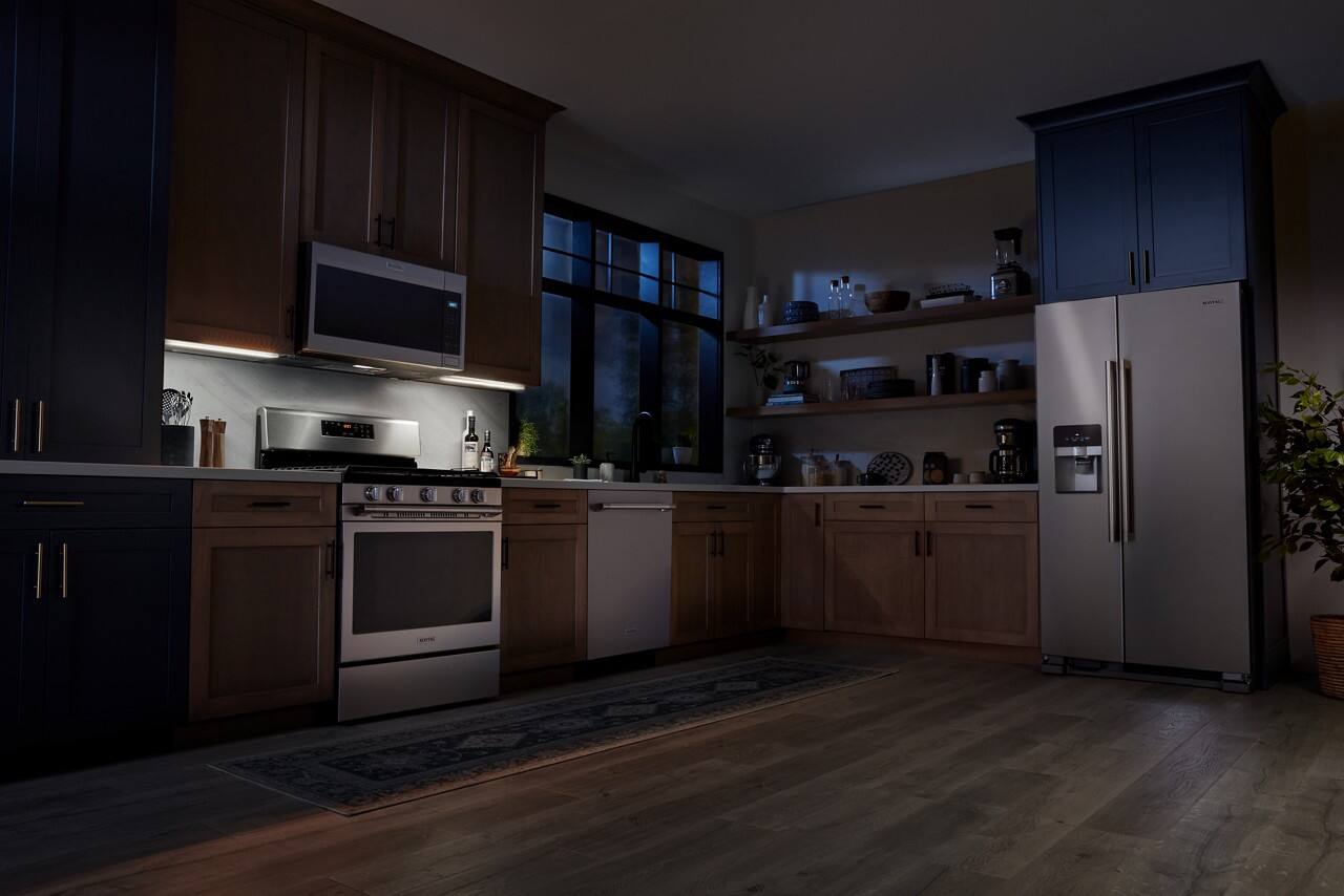 Alt View 22. Maytag - 1.7 Cu. Ft. Over-The-Range Microwave with Non-Stick Interior Coating - Fingerprint Resistant Stainless Steel.