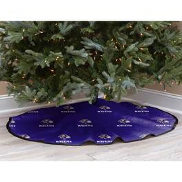 Pegasus - Baltimore Ravens Micro Plush Christmas Tree Skirt - Purple