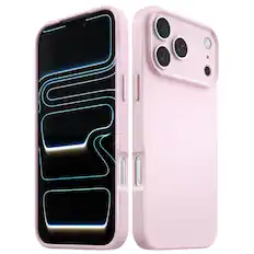 Front. Vena - For Apple iPhone 17 Pro Max Case Matte, Bump Resistant, Drop Protection Slim Protective Phone Case, Pink - Pink.