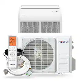Pioneer - Quantum Ultra 24,000 BTU 2 Ton 20 SEER Floor/Ceiling Mini-Split Air Conditioner Heat Pump System Full Set