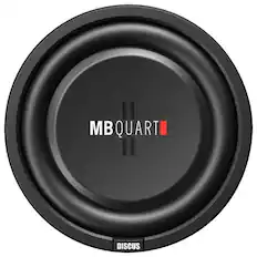 Front. MB Quart - Discus 10" Dual-Voice-Coil 4-Ohm Subwoofer - Black.