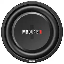 MB Quart - Discus 10" Dual-Voice-Coil 4-Ohm Subwoofer - Black