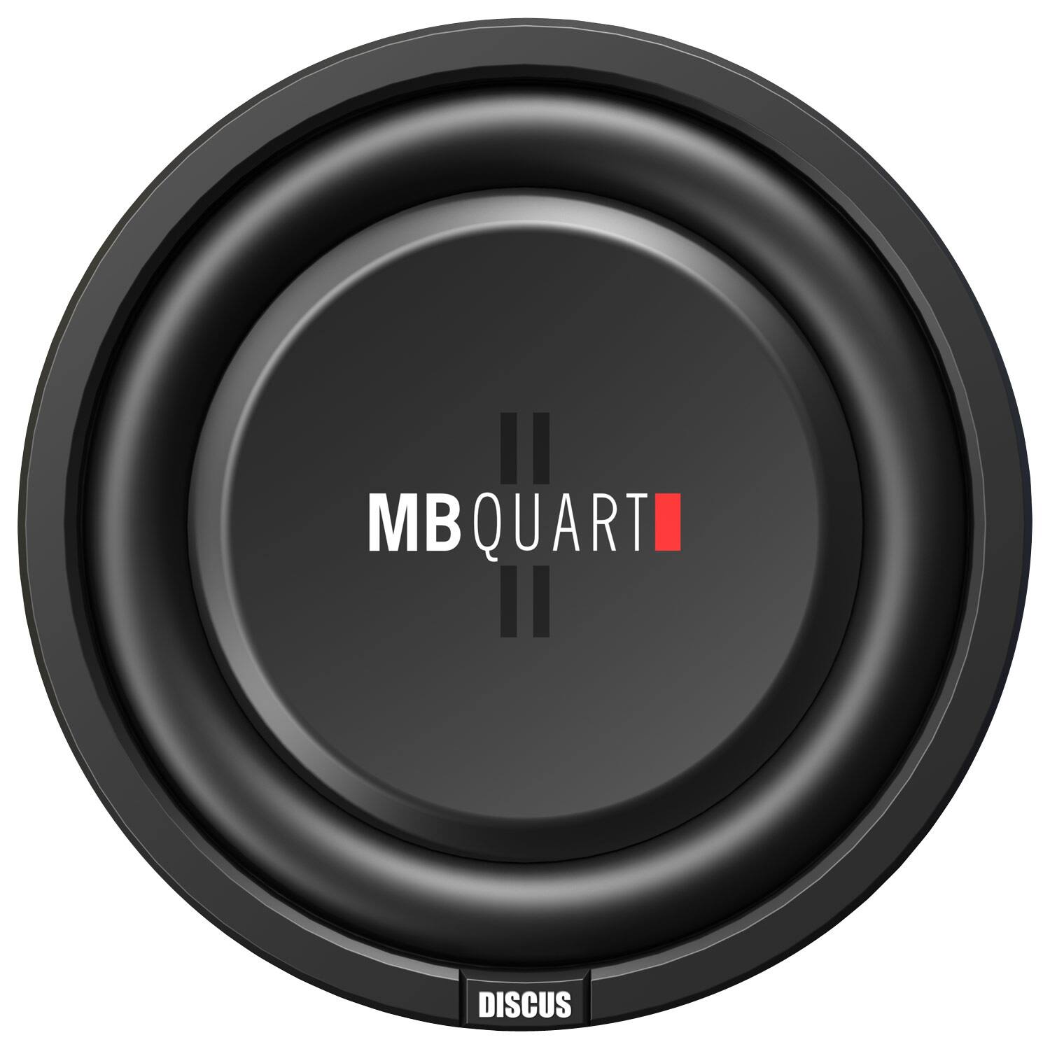 Front. MB Quart - Discus 12" Dual-Voice-Coil Subwoofer - Black.
