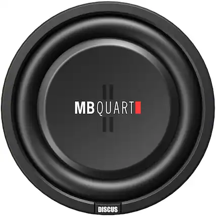 Front. Maxxsonics - MB Quart Discus 8" Dual-Voice-Coil 4-Ohm Subwoofer - Gray.