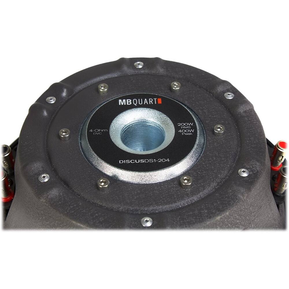 Alt View 12. Maxxsonics - MB Quart Discus 8" Dual-Voice-Coil 4-Ohm Subwoofer - Gray.