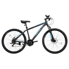 Winado - 27.5 inch Men & Women Mountain Bike with 21-Speed Adult Bikes,Outdoor Double Disc Brake, Suspension Fork - Black & Blue