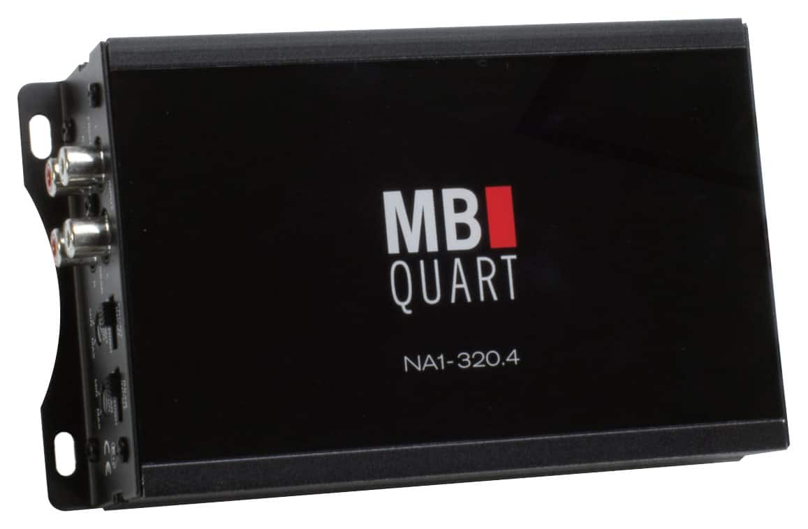 Front. MB Quart - 320W Class D Bridgeable Multichannel Amplifier - Black.