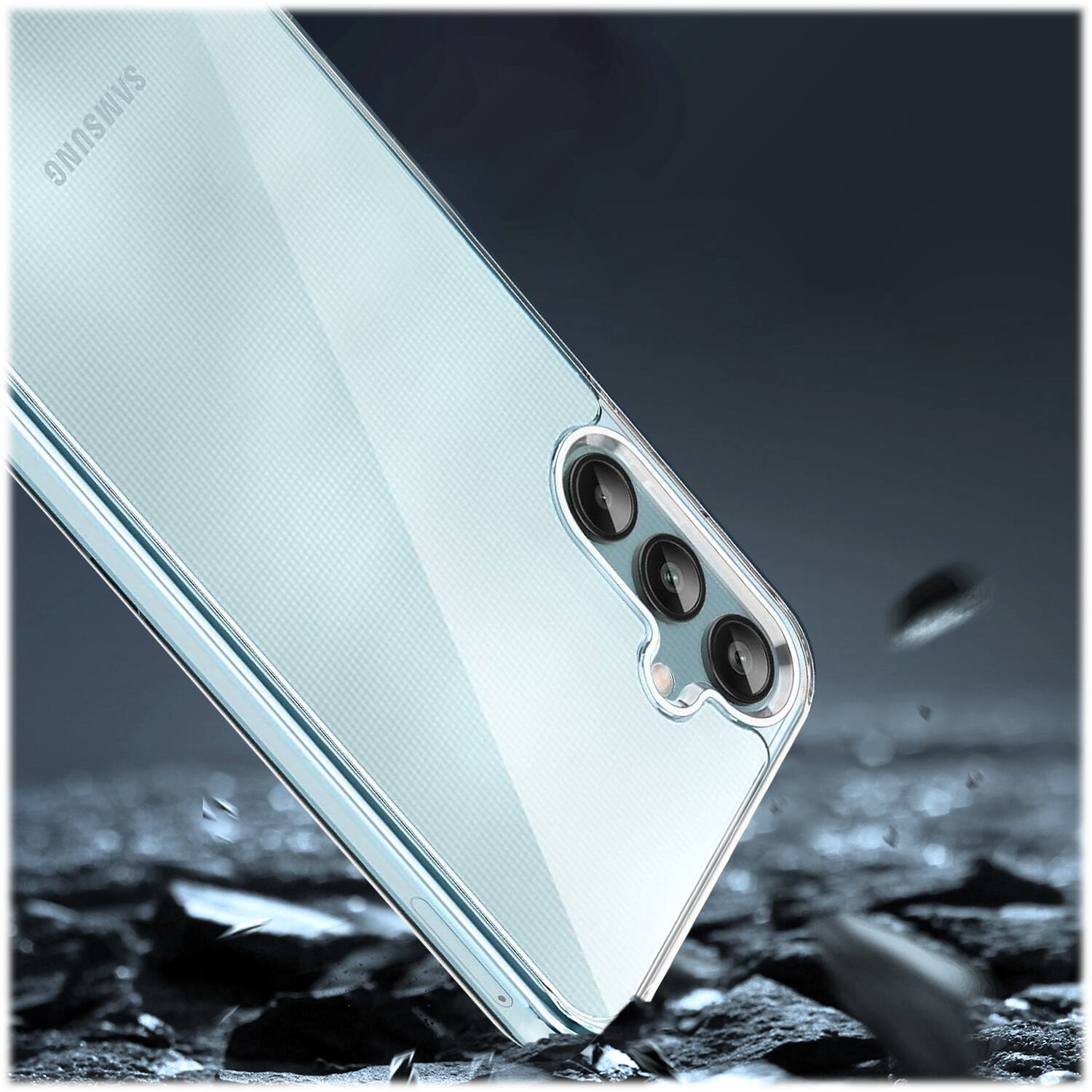 Alt View 13. SaharaCase - Hybrid-Flex Hard Shell Series Case for Samsung Galaxy A25 5G - Clear.