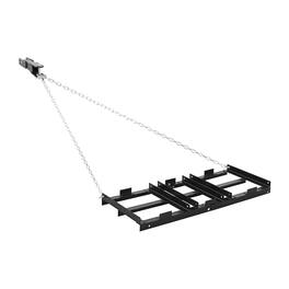 VEVOR - Drag Harrow, 48 x 20 in, Tow-Behind Driveway Grader with Adjustable Width & 50lbs Load Capacity, Heavy Duty Lawn - Black + Silver