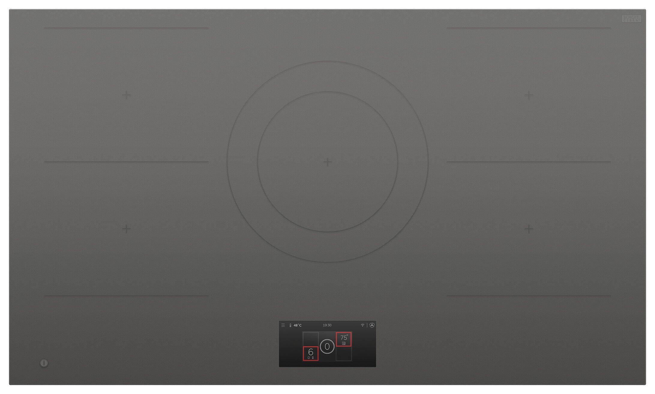 Fisher & Paykel - 36" Primary Modular Induction Cooktop, 5 Zones with SmartZone - Gray