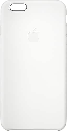 Front. Apple - Silicone Case for Apple® iPhone® 6 Plus - White.