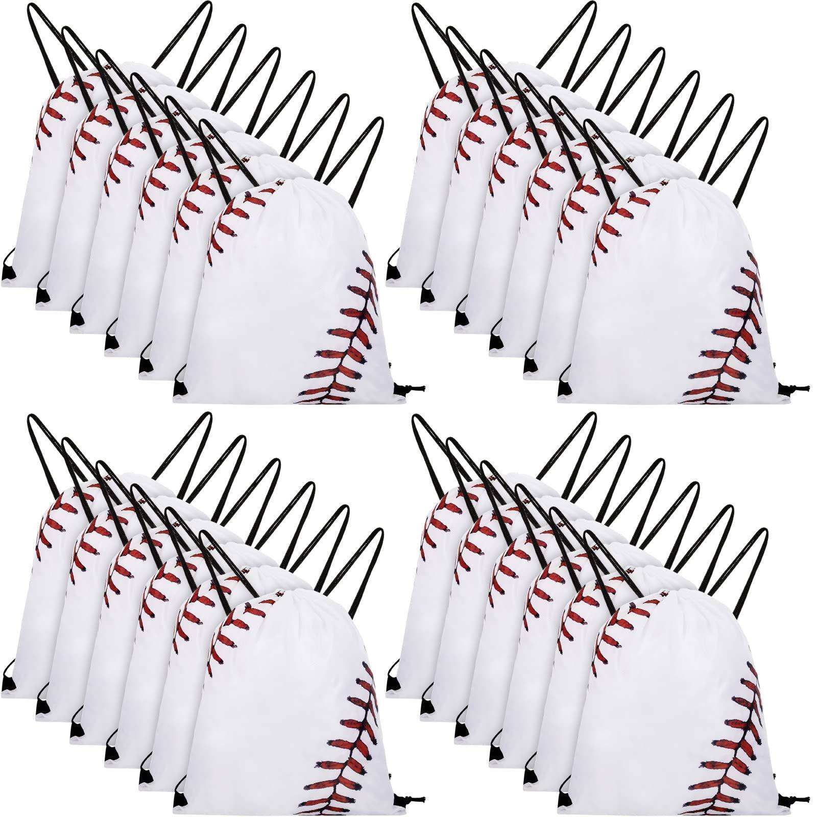 Stamp n Camp Baseball Drawstring Backpack Bag Party Favor Bags For Gym ...