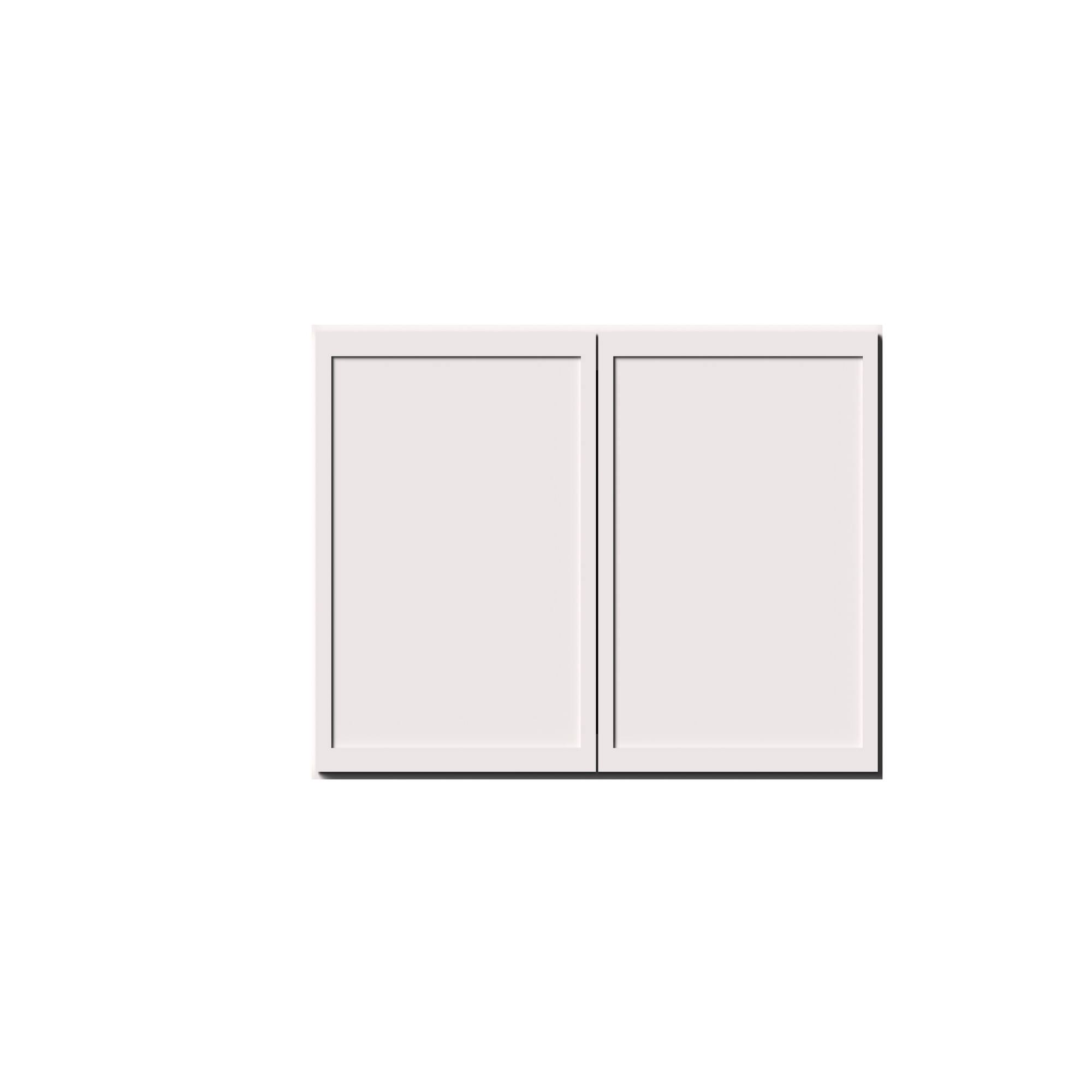 Alt View 1. Boyel Living - 30-in W x 15-in H x 12-in D Slim Shaker RTA Kitchen Wall Cabinet with Soft-Close - Snow White.