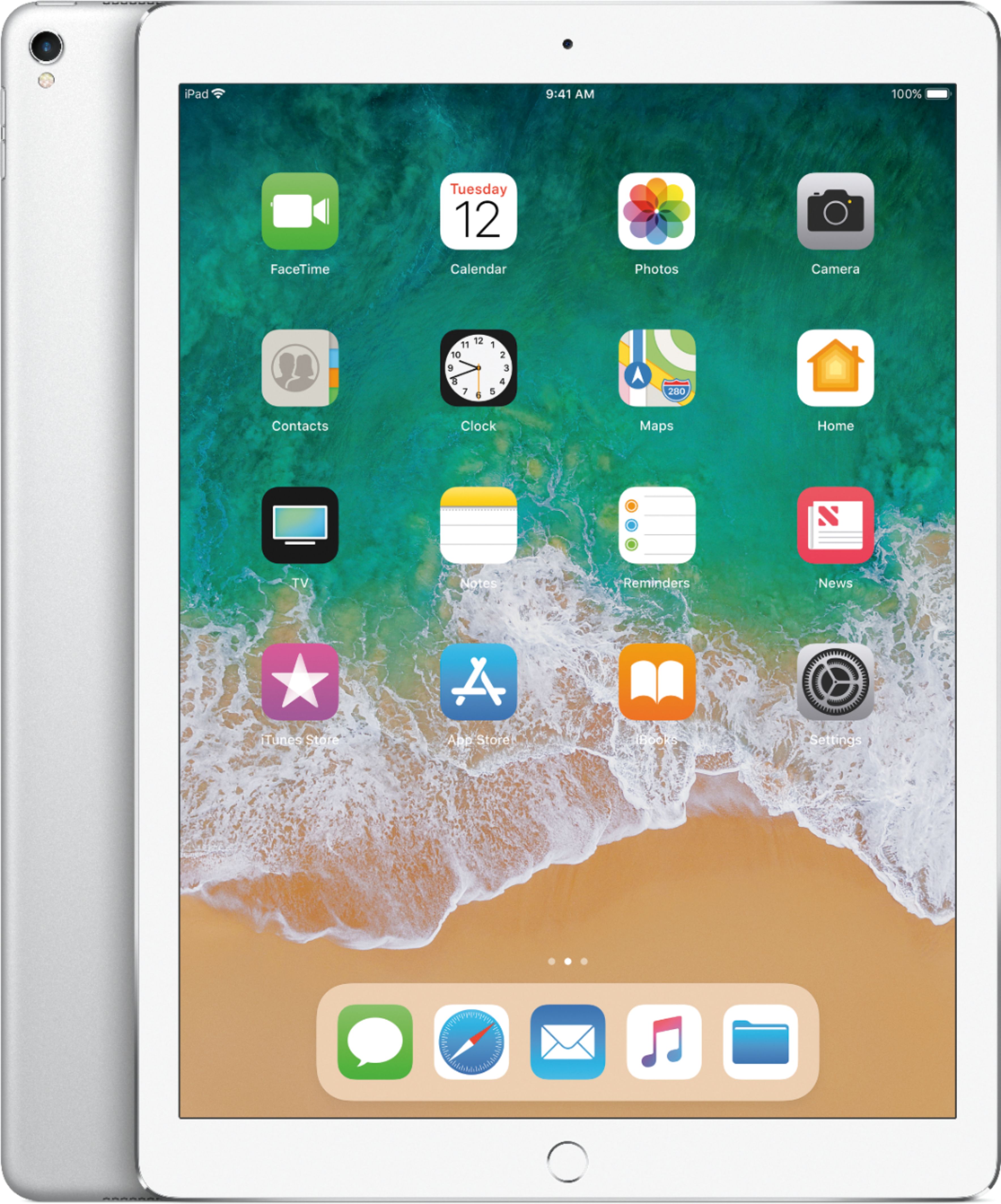 Apple 12.9-Inch iPad Pro (2nd generation) with Wi-Fi 256GB Silver Best Buy