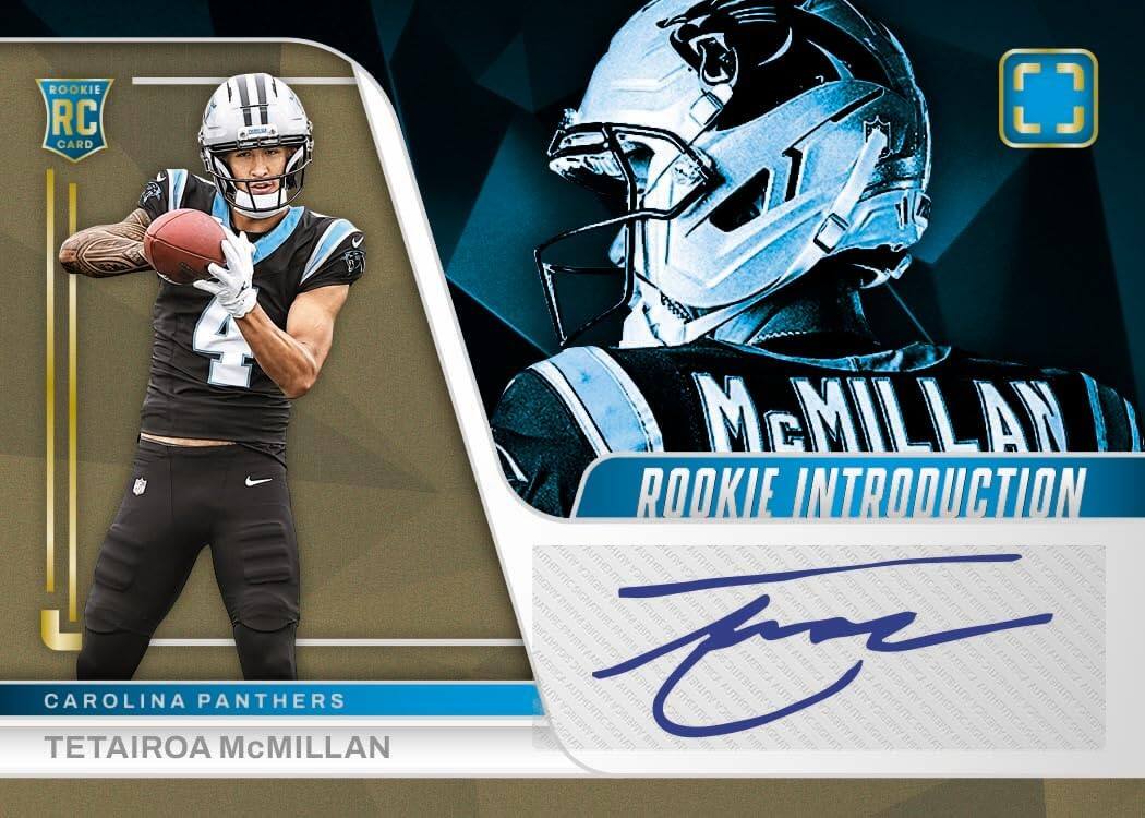 ROOKIE RC CARD  
TETAIROA McMillan  
ROOKIE INTRODUCTION  
CAROLINA PANTHERS