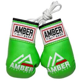 Amber Sporting Goods - Mini Boxing Glove Replicas The Perfect Accessory Sold as a Pair - Green