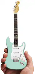 Axe Heaven Fender Stratocaster Surf Green Mini Electric Guitar Replica FS-019 - Collectibles