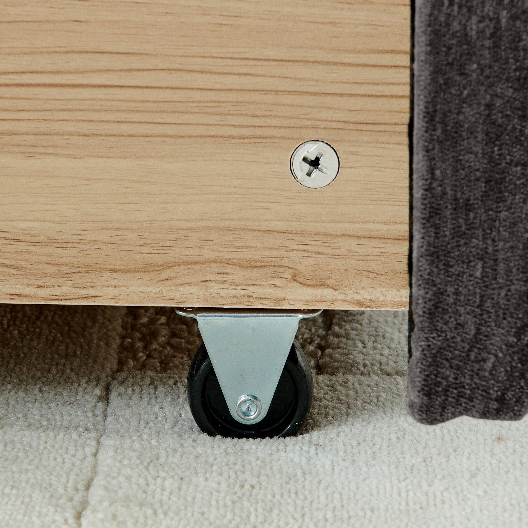 Alt View 1. Anysun - King Chenille Upholstered Bed Frame with Headboard - Solid Construction & Storage Drawer. - Grey.