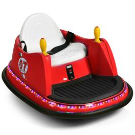 Gymax - 6V Kids Ride On Bumper Car Vehicle 360 Degree Spin Toy w/ Remote Control - Red