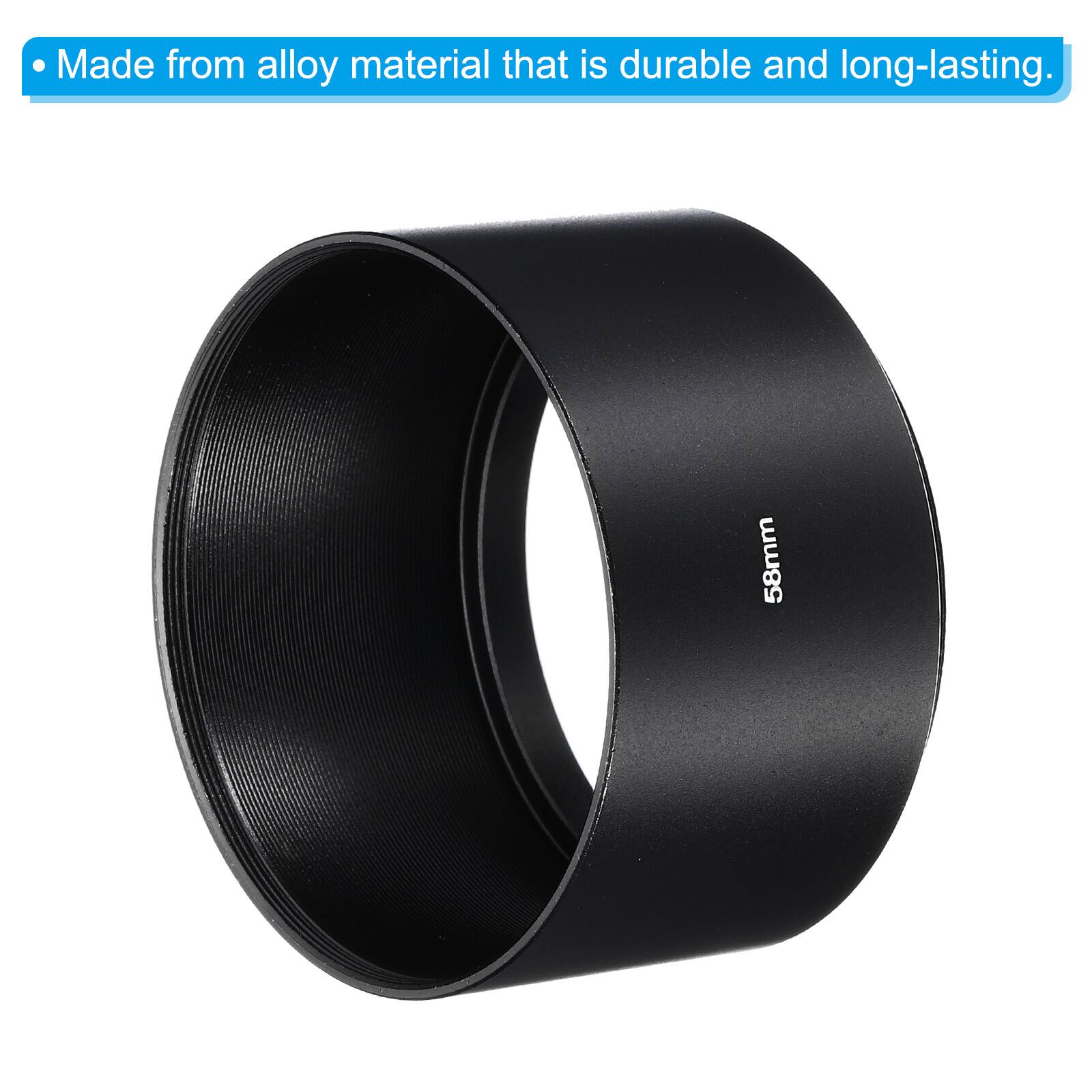 Made from alloy material that is durable and long-lasting. 58mm