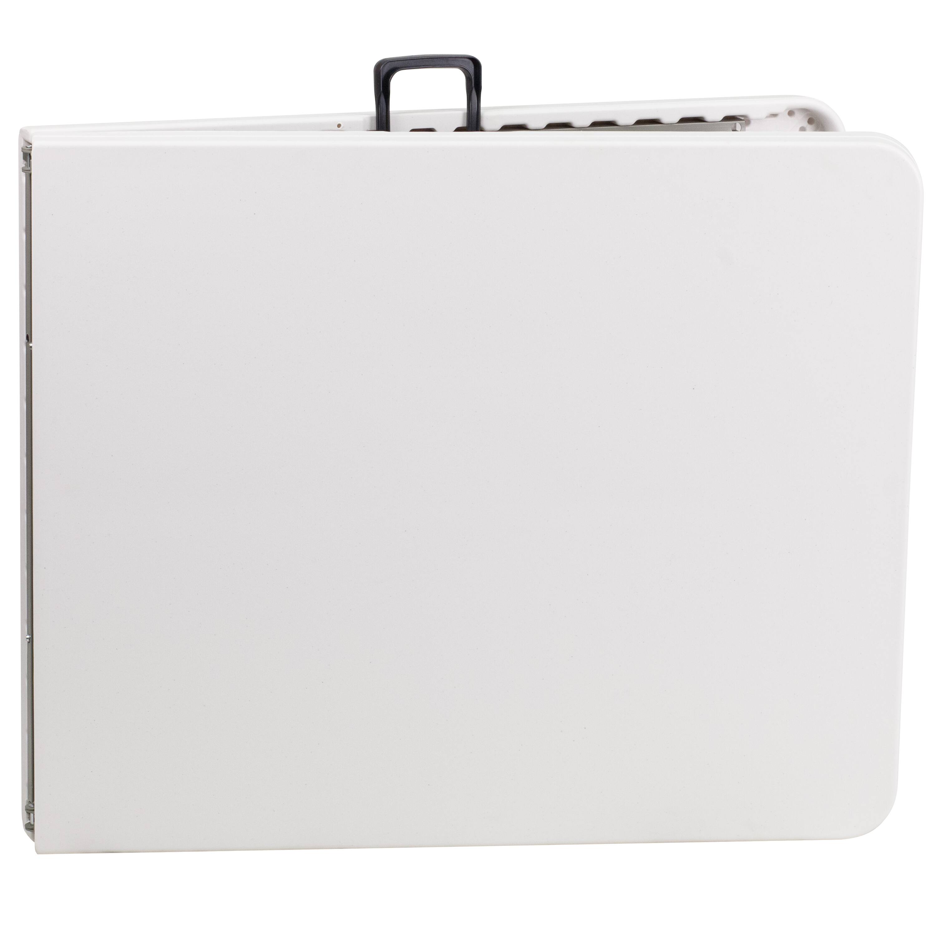 Alt View 7. Emma + Oliver - 6-Foot Bi-Fold Plastic Banquet and Event Folding Table with Handle - Granite White.
