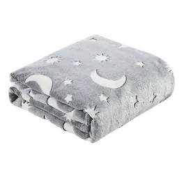Noble House - Star Moon Micro Plush All Season Throw Blanket 50" X 60" Gray by Plazatex - Multicolor