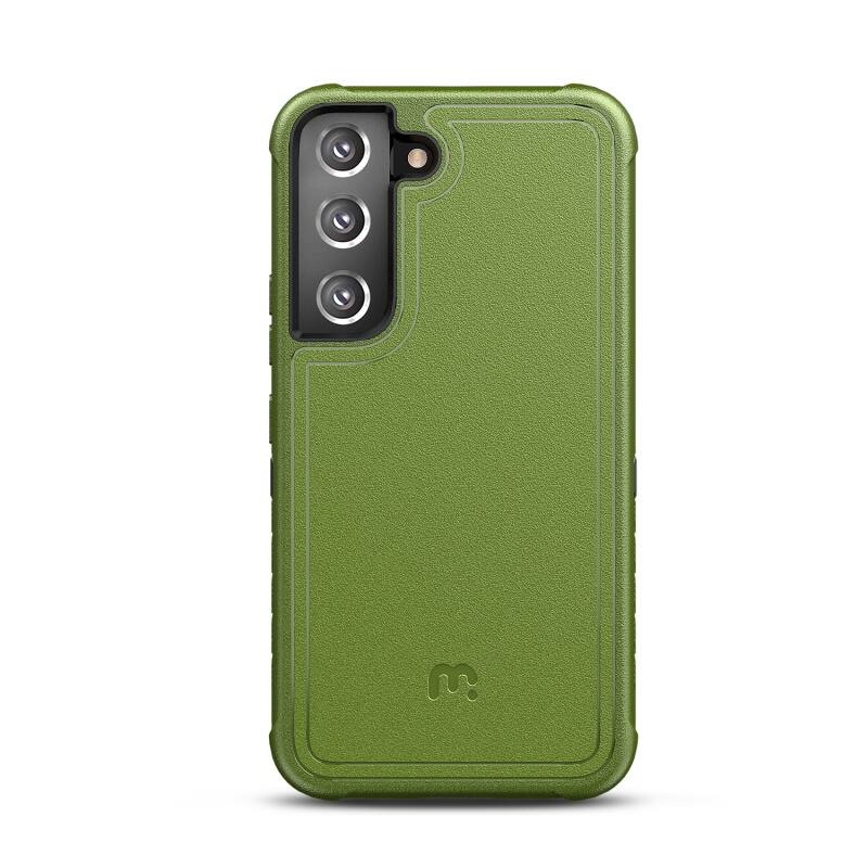 Back. Mybat Pro - MyBat Pro Maverick Series Case with Holster for Samsung Galaxy S22 - Army Green - Army Green.
