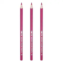Unique Bargains - Watercolor Pencils, Color Pencil Set for Adult Coloring, Blending, 3pcs - Peach Blossom Red