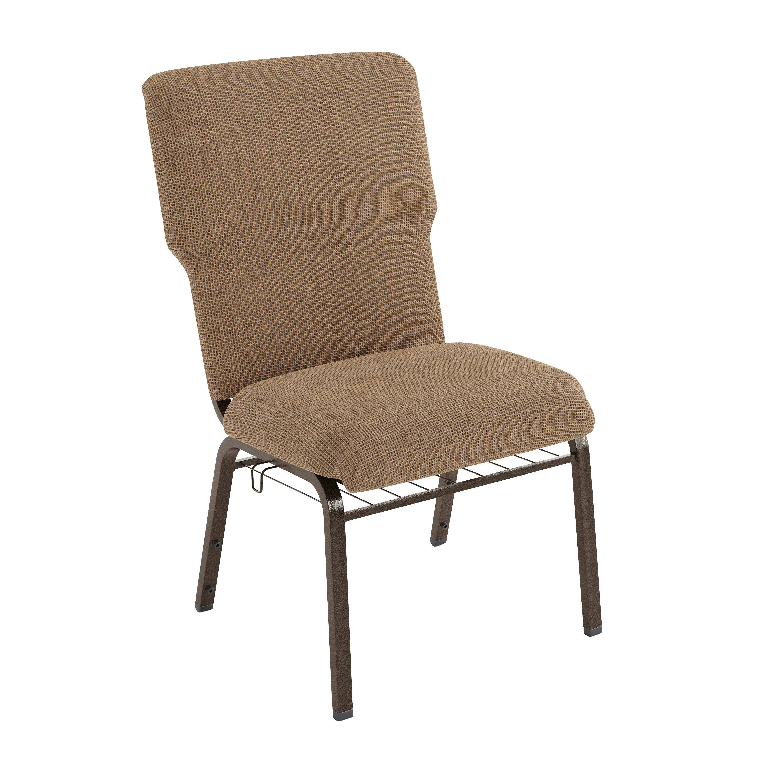 Front. Flash Furniture - Advantage Mixed Tan Discount Church Chair - 21 in. Wide - Beige.