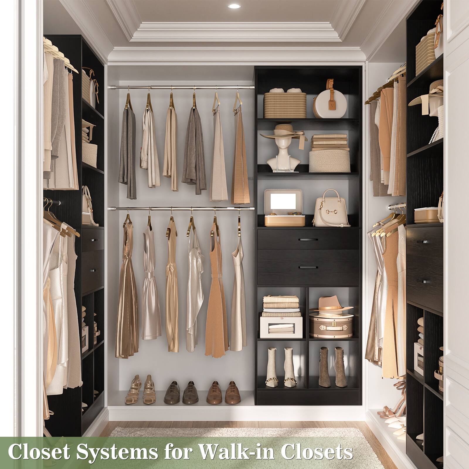 Closet Systems for Walk-in Closets