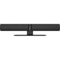 Front. Jabra - Jabra PanaCast 50 - Black - 3840 x 1080 Video (Content) - 4K UHD - 30 fps - 1 x Network (RJ-45) - Audio Line In - USB - Black.