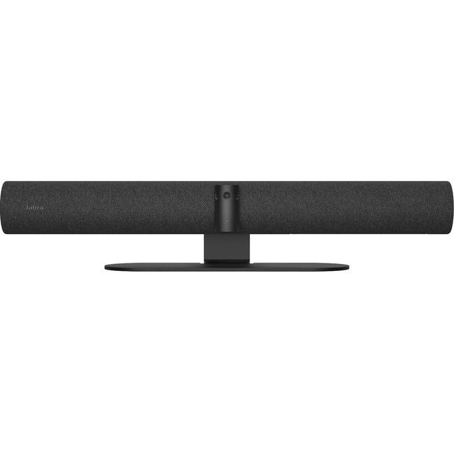 Front. Jabra - Jabra PanaCast 50 - Black - 3840 x 1080 Video (Content) - 4K UHD - 30 fps - 1 x Network (RJ-45) - Audio Line In - USB - Black.