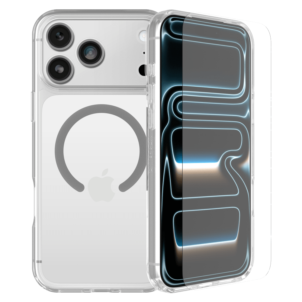 Front. OtterBox - Lumen MagSafe Case and Screen Protector for Apple iPhone 18 Pro Max / 17 Pro Max - Bright Blue.