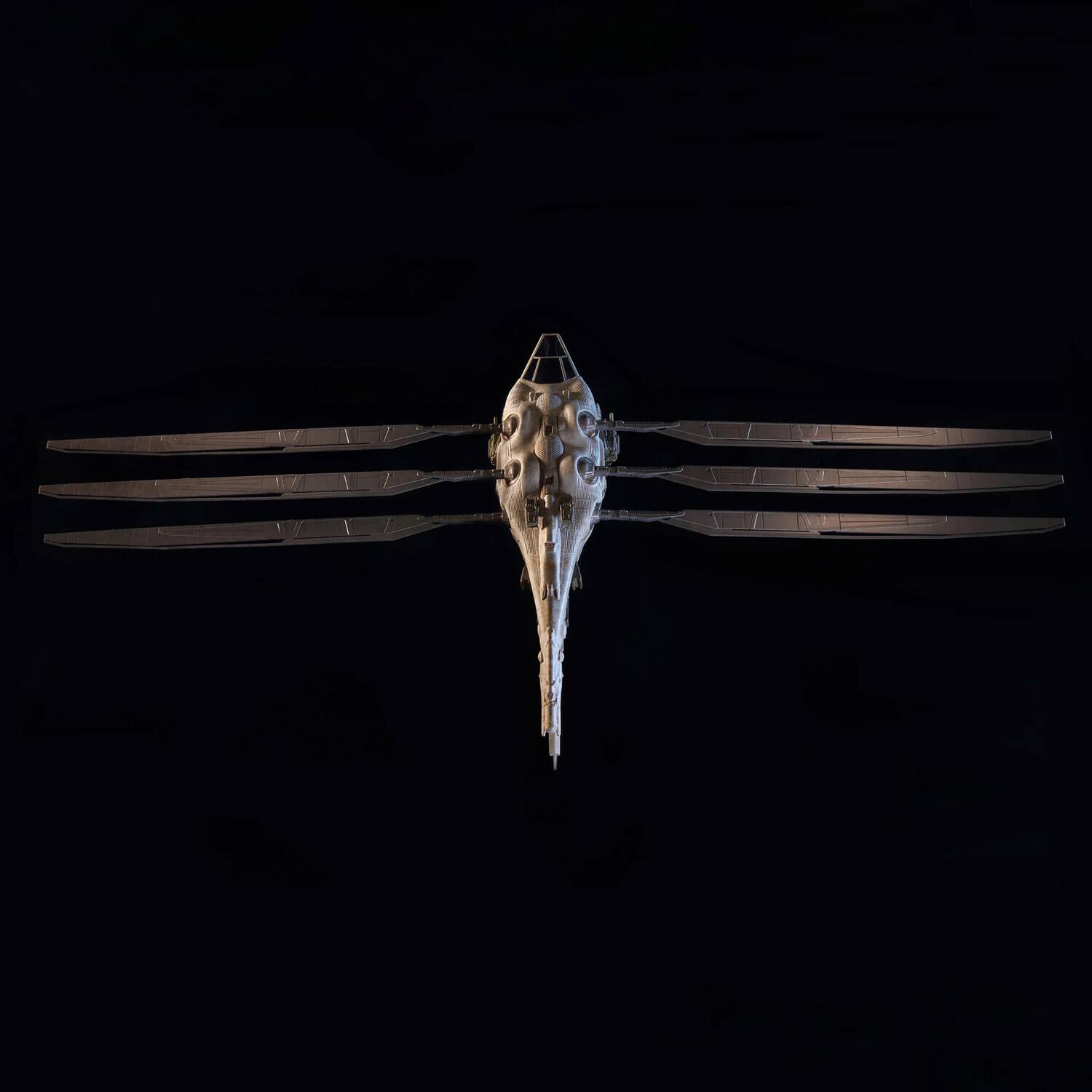 Alt View 1. PopMarket - Dune - Harkonnen Ornithopter Die-Cast 10.5" Flying Machine Ship   - COLLECTIBLES - Multicolor.