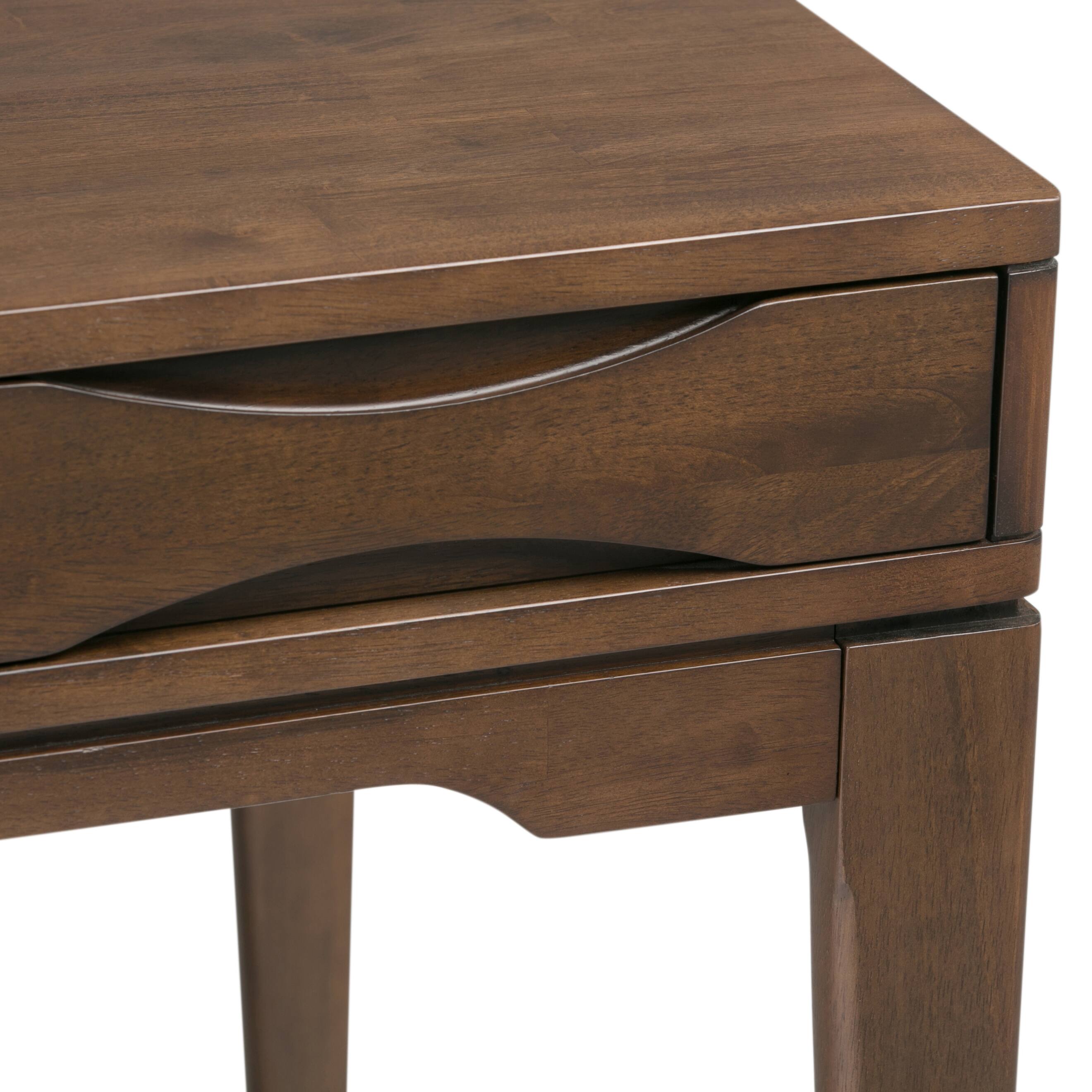 Alt View 4. Simpli Home - Harper 60 inch Desk and 24 inch Bookcase - Walnut Brown.