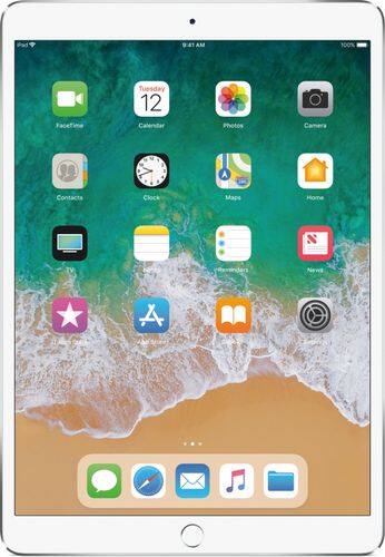 Apple - 10.5-Inch iPad Pro (Latest Model) with Wi-Fi - 256GB - Silver - Larger Front