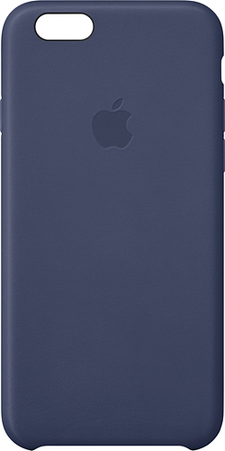 weefgetouw Veronderstelling ambitie Best Buy: Apple Leather Case for Apple® iPhone® 6 Dark Blue MGR32ZM/A