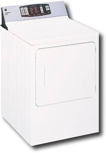 Angle Standard. GE - 7.0 Cu. Ft. 5-Cycle Super Capacity Electric Dryer - White.