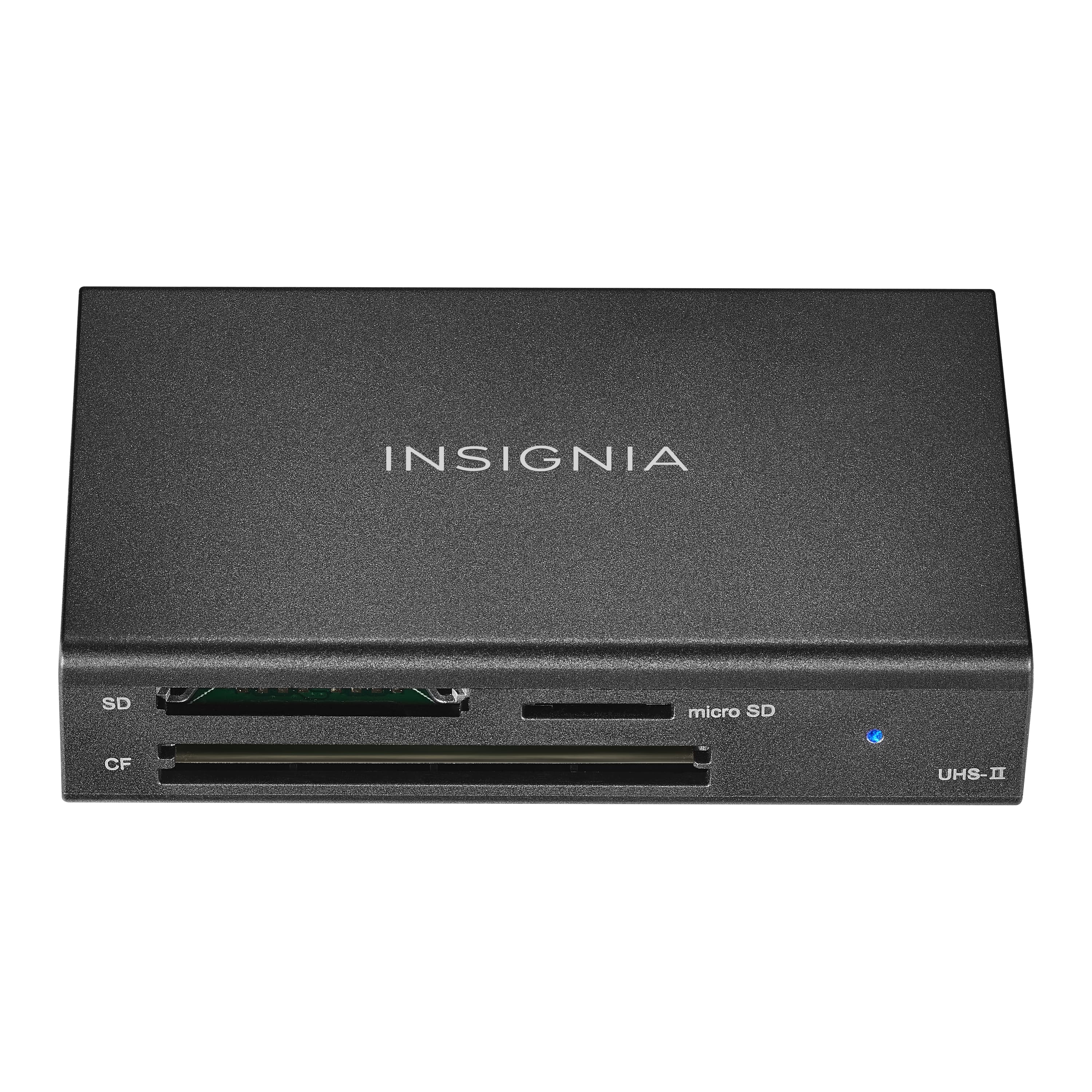 Insignia™ - USB-C to SD, microSD and CompactFlash Memory Card Reader - Black