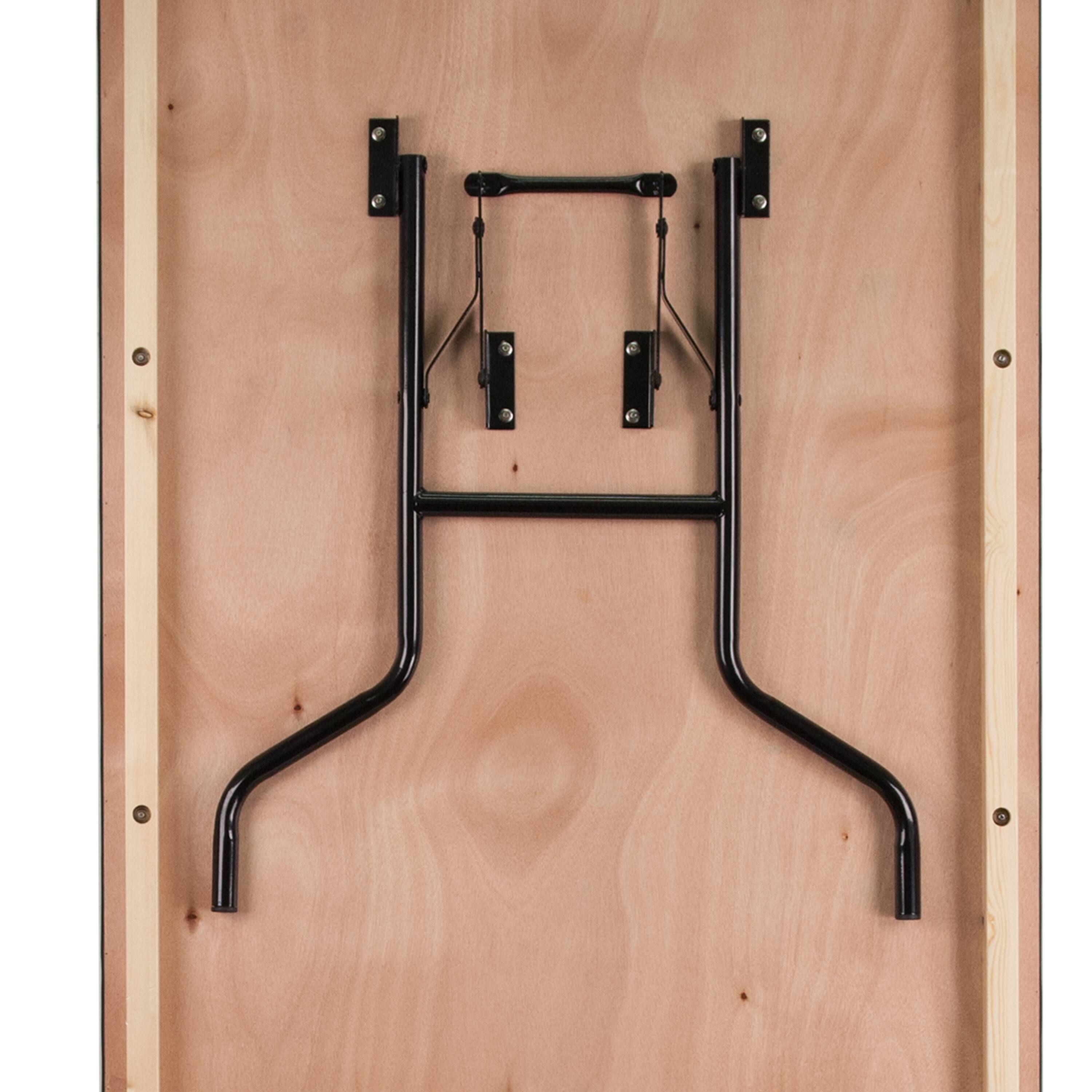 Alt View 13. Alamont Home - Fielder 8-Foot Rectangular Wood Folding Banquet Table with Clear Coated Finished Top - Natural.